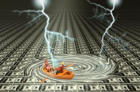 Financial Problem Stock Illustration