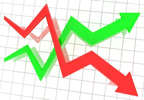 Financial progress bars Stock Illustration