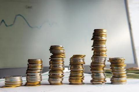 Financial Progress Chart Stock Photos