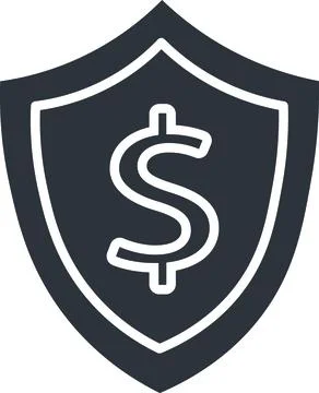 Financial Protection Shield Dollar Stock Illustration