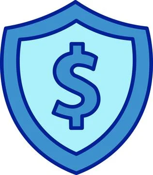 Financial Protection Shield Stock Illustration