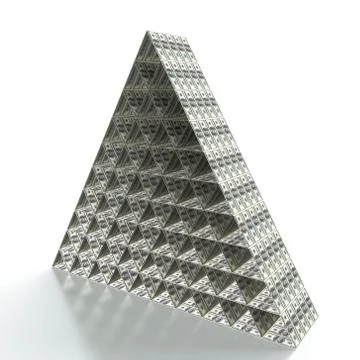 Financial pyramid Иллюстрация