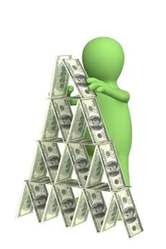 Financial pyramid Stock Illustration