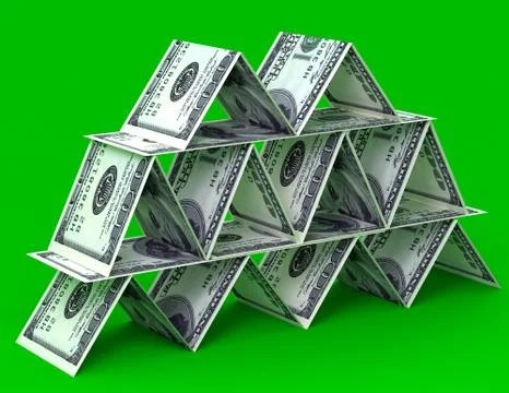 Financial pyramid Stock Illustration