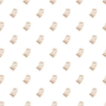 Financial receipt documents forming seamless pattern design Illustrazione stock