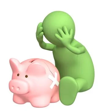 Financial recession Stock Illustration