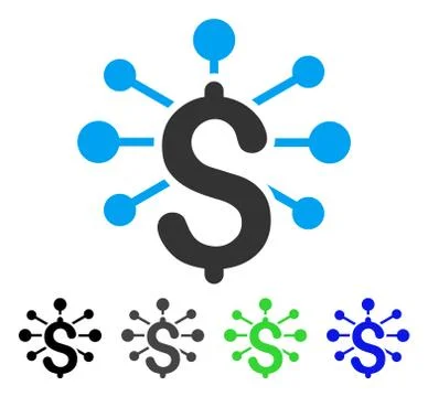Financial Relations Flat Icon Stock Illustration