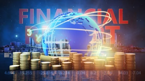 Financial report bumper Stock Footage 275168553