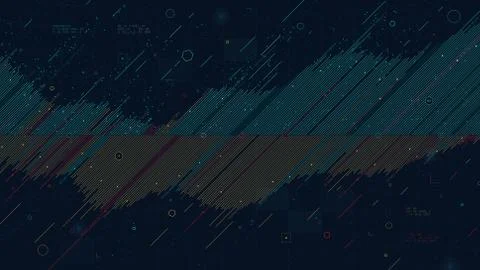 Financial report chart, diagonal lines analyzing losses and profits, data gra 스톡 일러스트