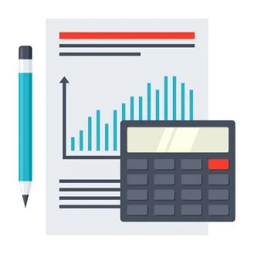 Financial Report Concept Stock Illustration