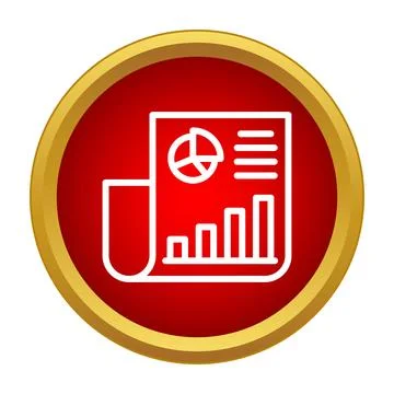 Financial report document analyzing business data statistics Stockillustratie