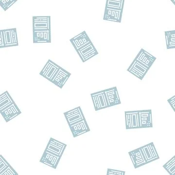 Financial report document with chart glyph seamless pattern Illustrazione stock