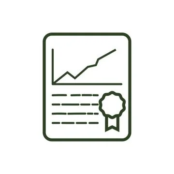 Financial report document 스톡 일러스트