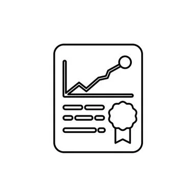 Financial report document 스톡 일러스트