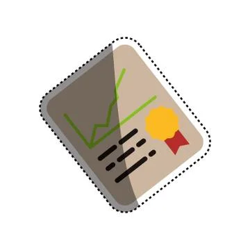 Financial report document 스톡 일러스트