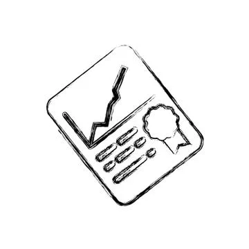 Financial report document 스톡 일러스트