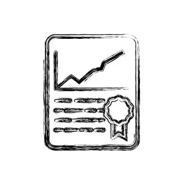 Financial report document 스톡 일러스트