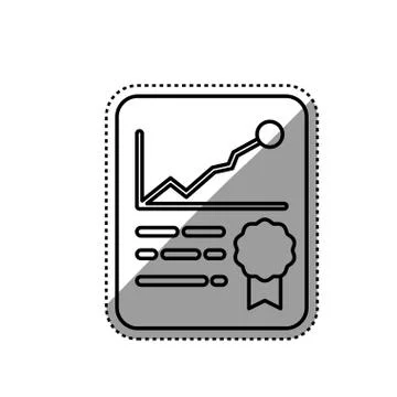Financial report document Stock Illustration