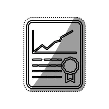 Financial report document 스톡 일러스트