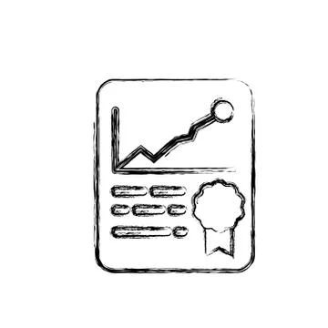 Financial report document 스톡 일러스트