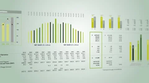 Financial report Stock Footage 9584151
