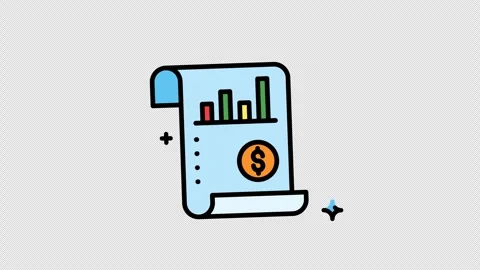 Financial Report Video stock 287126341