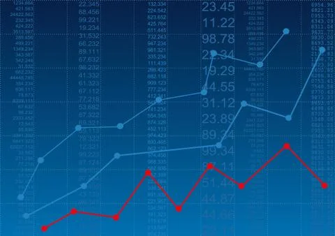 Financial report Illustrazione stock