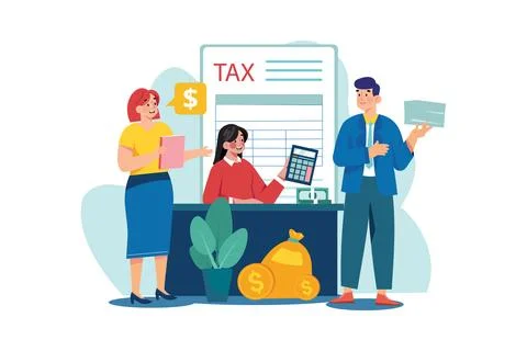 Financial report 스톡 일러스트