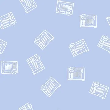 Financial report line seamless pattern Stock Illustration