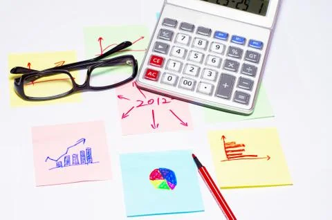 Financial report Stock Photos