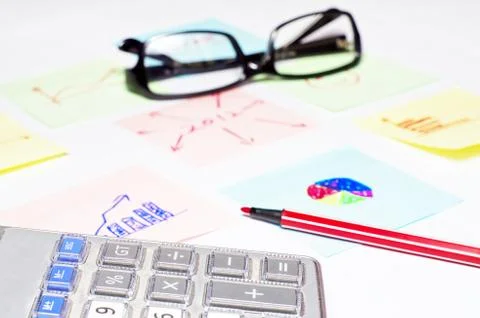 Financial report Stock Photos