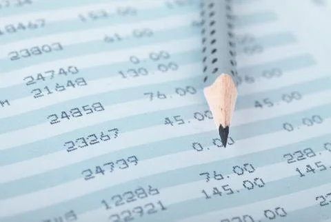 Financial report Stock Photos