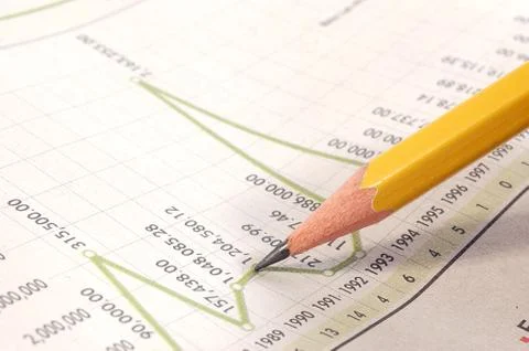 Financial report Stock Photos