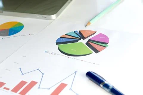 Financial report Stock Photos