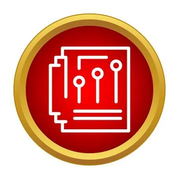 Financial report statistics analytics data visualization icon Stock Illustration