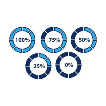Financial Reporting And Analysis, blue process icon. Stock Illustration