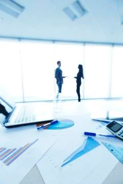 Financial reports Stock Photos