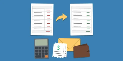 Financial Restructuring Animation Vídeos de archivo 344349453