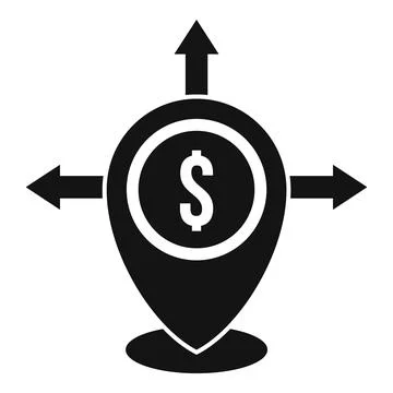 Financial restructuring icon, simple style Stock Illustration