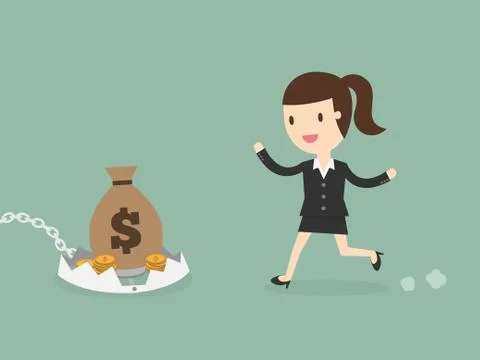 Financial risk concept Stock Illustration