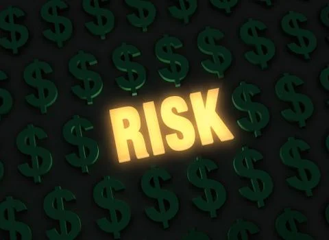 Financial Risk Illustrazione stock