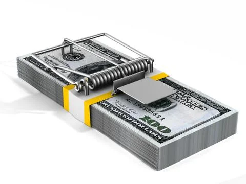 Financial risk. Isolated 3D image Stock-Illustration