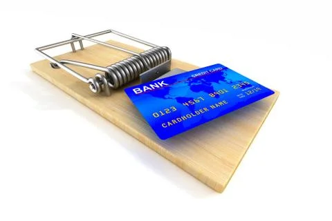 Financial risk. Isolated 3D image Stock-Illustration