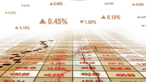 Financial Sales Profits Data Statistic Infographic Background Stock Footage 96710833