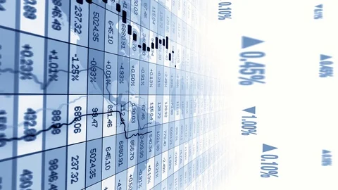 Financial Sales Profits Data Statistic Infographic Background Stock Footage 96711054