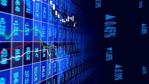 Financial Sales Profits Data Statistic Infographic Background Stock Footage 96711332