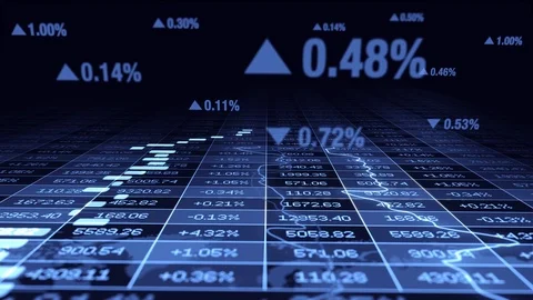 Financial Sales Profits Data Statistic Infographic Background Stock Footage 96715800