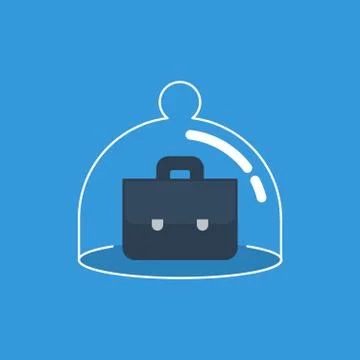 Financial security concept Illustrazione stock