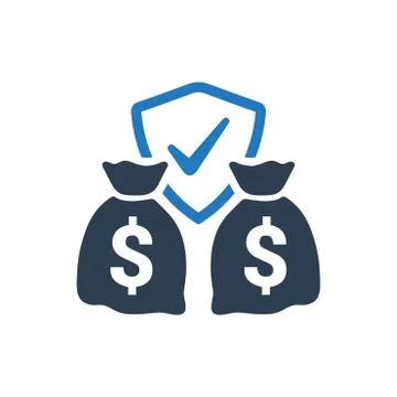 Financial Security Icon Stock Illustration