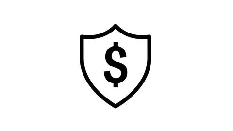 Financial security shield Stock Illustration